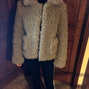 Faux fur jacket Zara